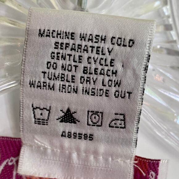 Quacker Factory Top 2X Pink Palm Tree Sparkle Rhinestones Tropical Beachy Fun - Picture 10 of 13